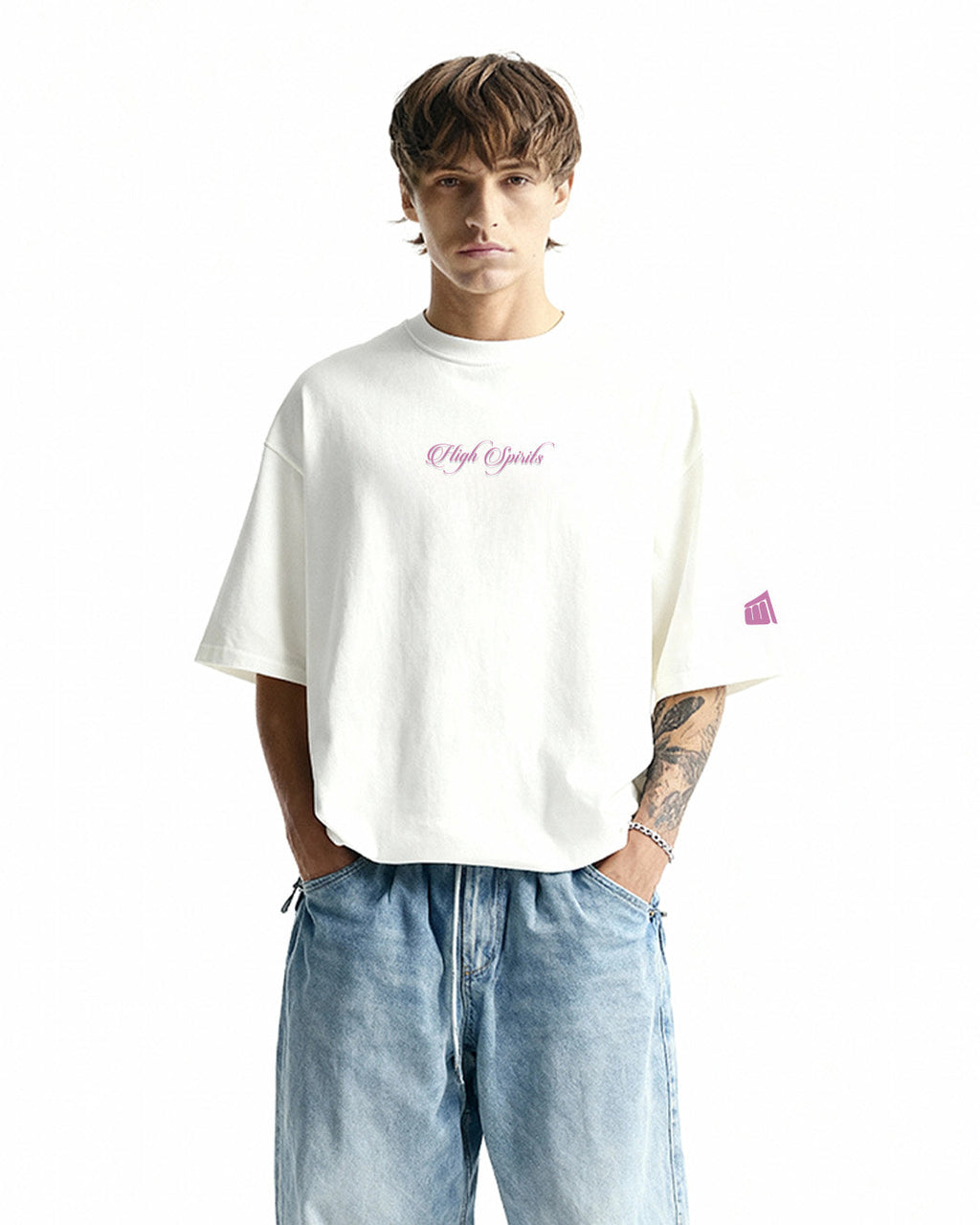 Absolute Baddie Boxy-Fit White T-shirt