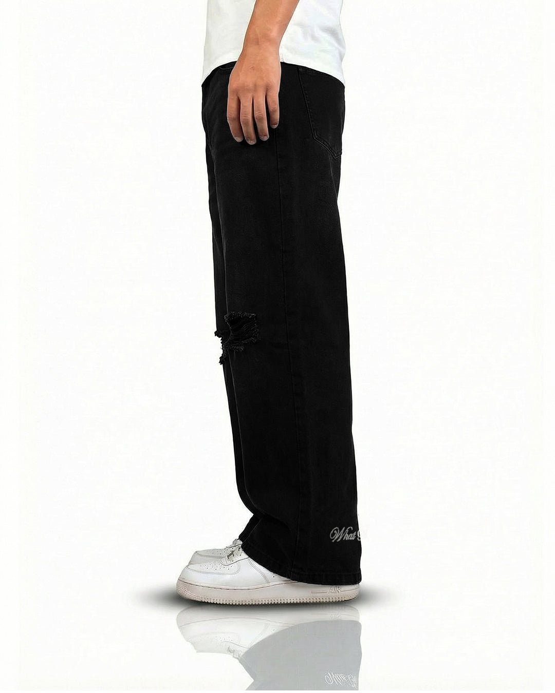 Deep Night Rugged Baggy Jeans