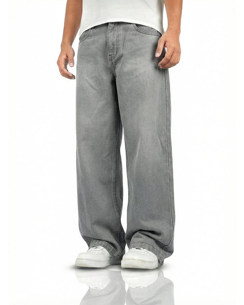 Ash Grey Baggy Jeans