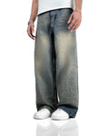 Burnt Blue Baggy Jeans