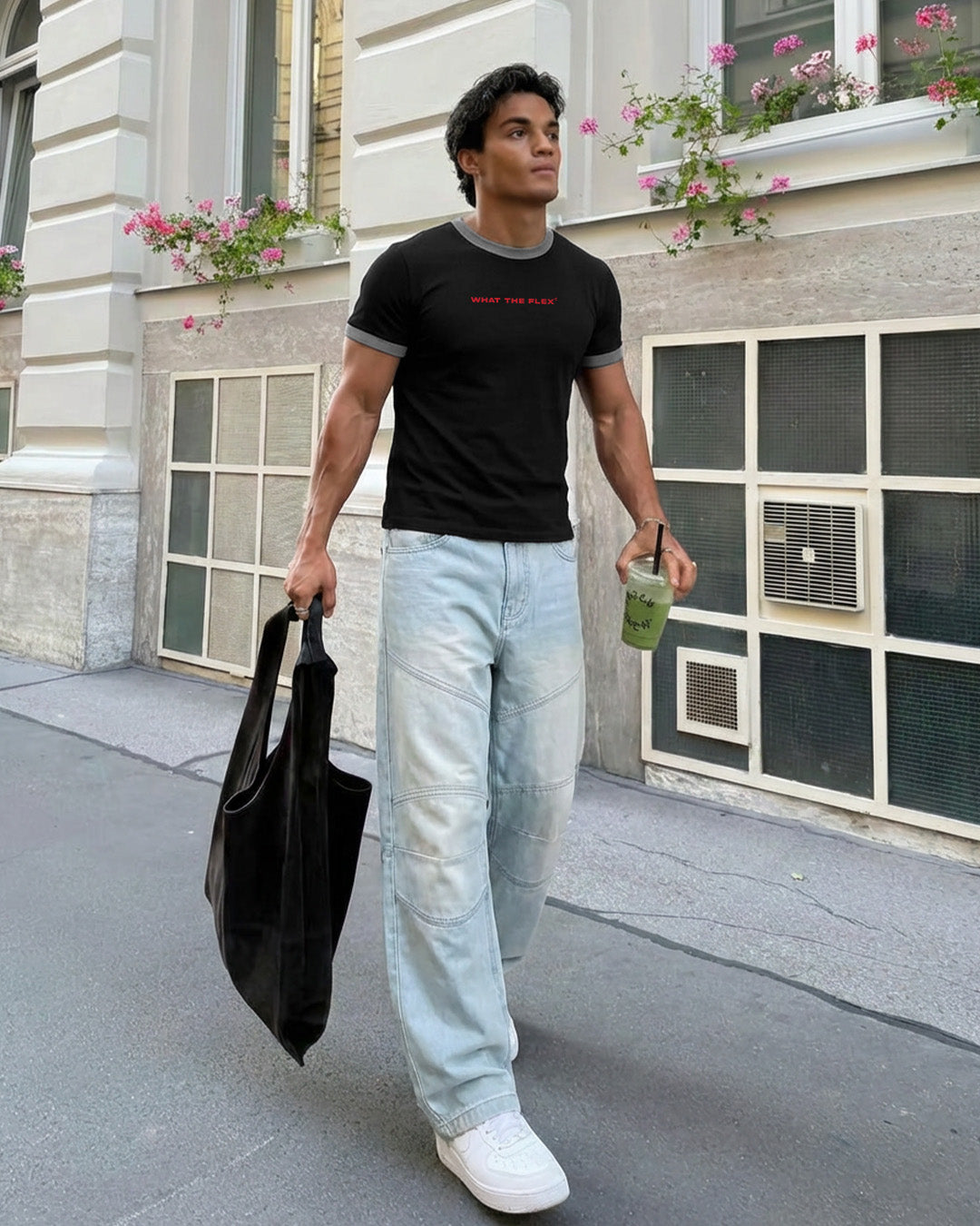 By Myself Slim Fit Ringer T-shirt
