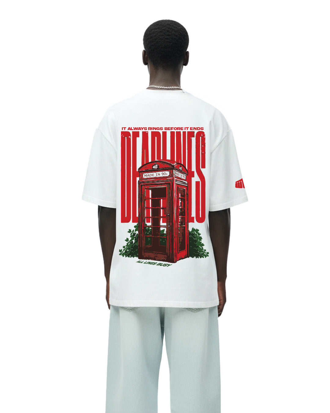 Deadlines Heavyweight White T-Shirt
