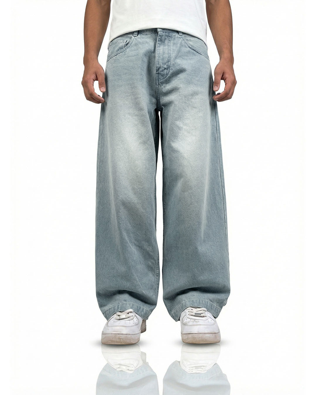 Frost Blue Baggy Jeans
