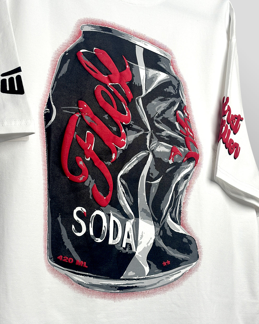 Flex Soda Boxy-Fit White T-Shirt
