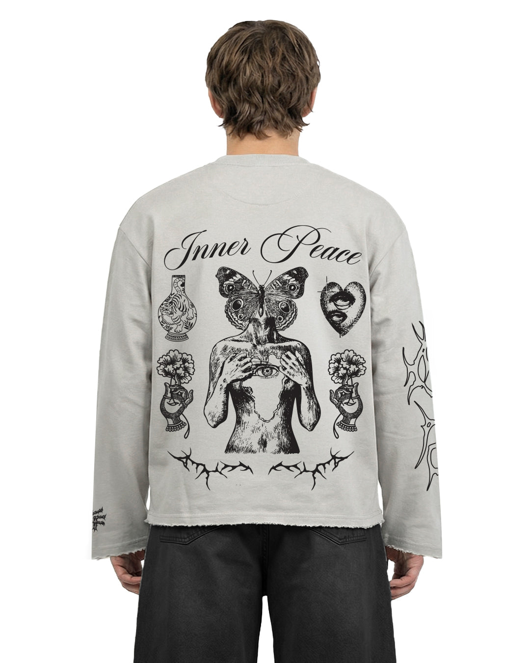 Inner Peace Full Sleeves Boxy-Fit T-shirt