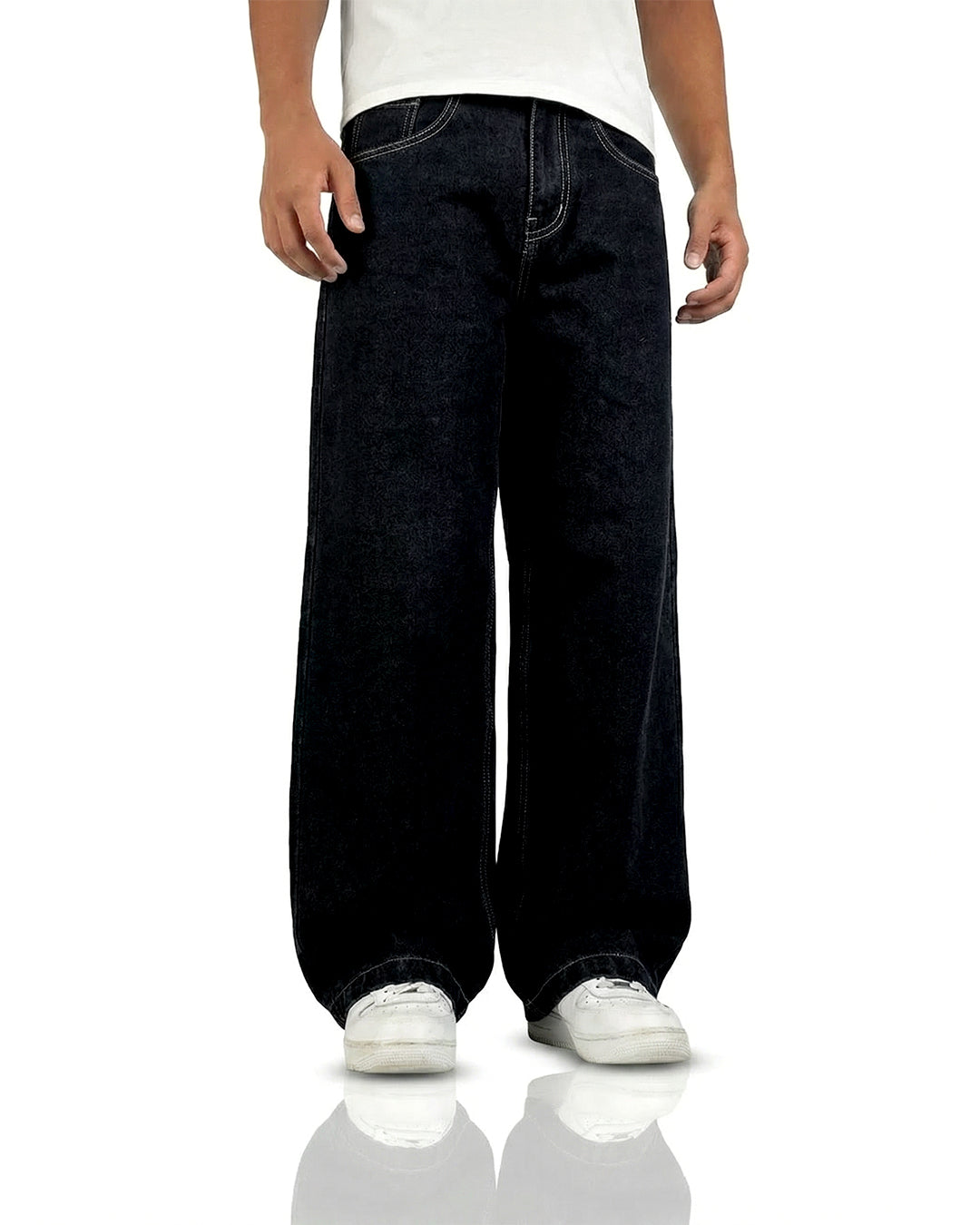 Midnight Black Baggy Jeans