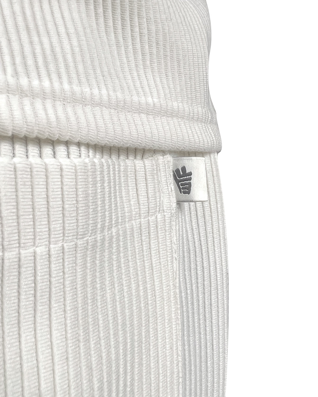 Cream Ribbed Pants