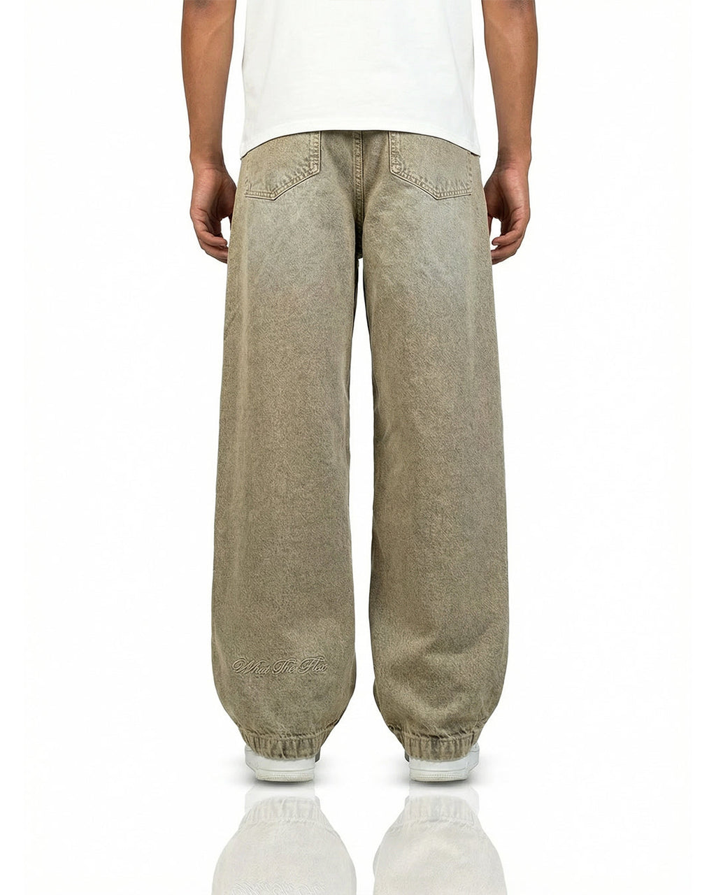 Rust Olive Baggy Jeans
