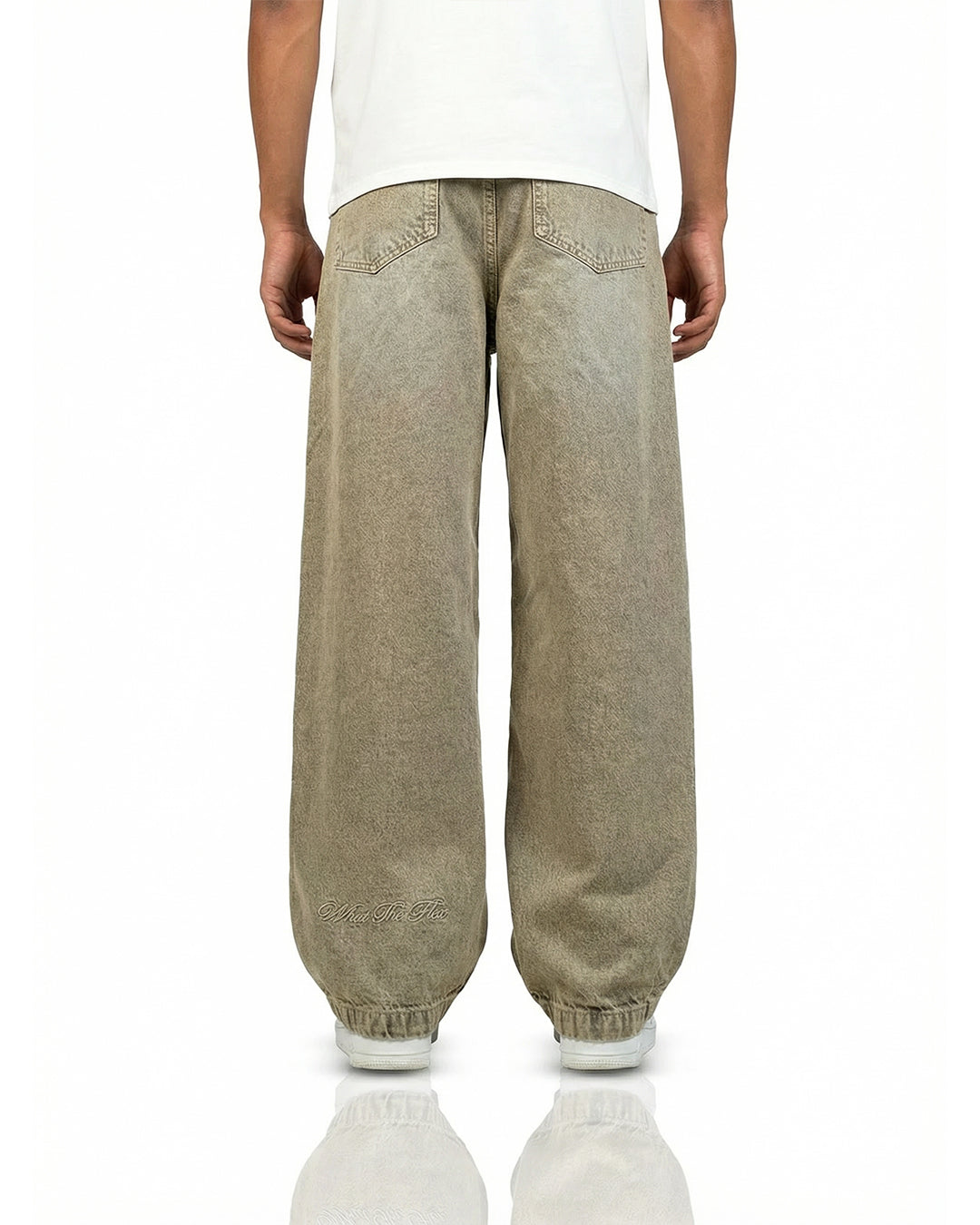 Rust Olive Baggy Jeans