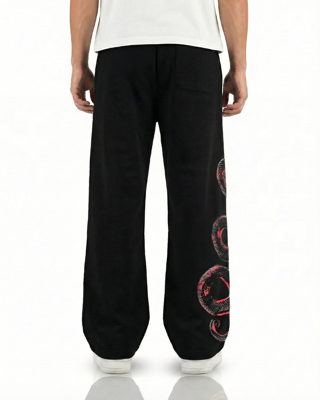 Venom Black Cotton Pants