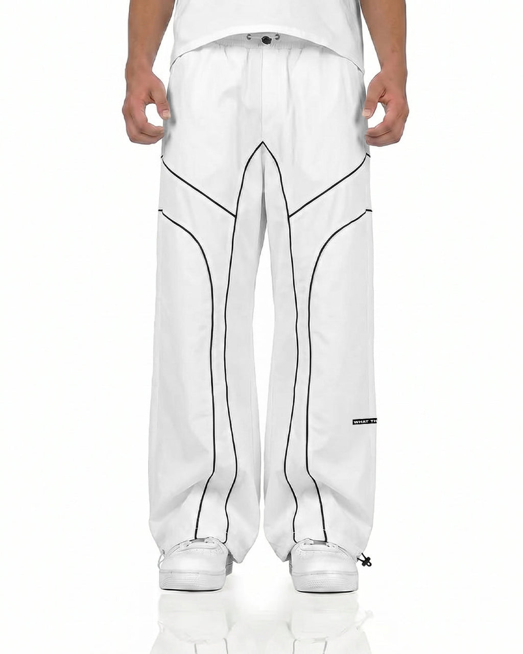 Baseline White Parachute Pants