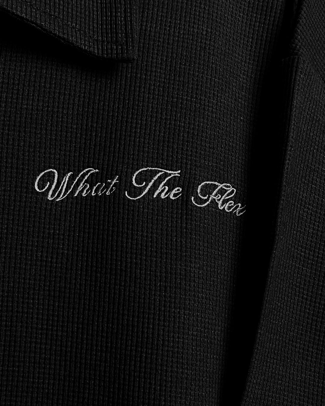 Ash Black Polo T-Shirt with Zip
