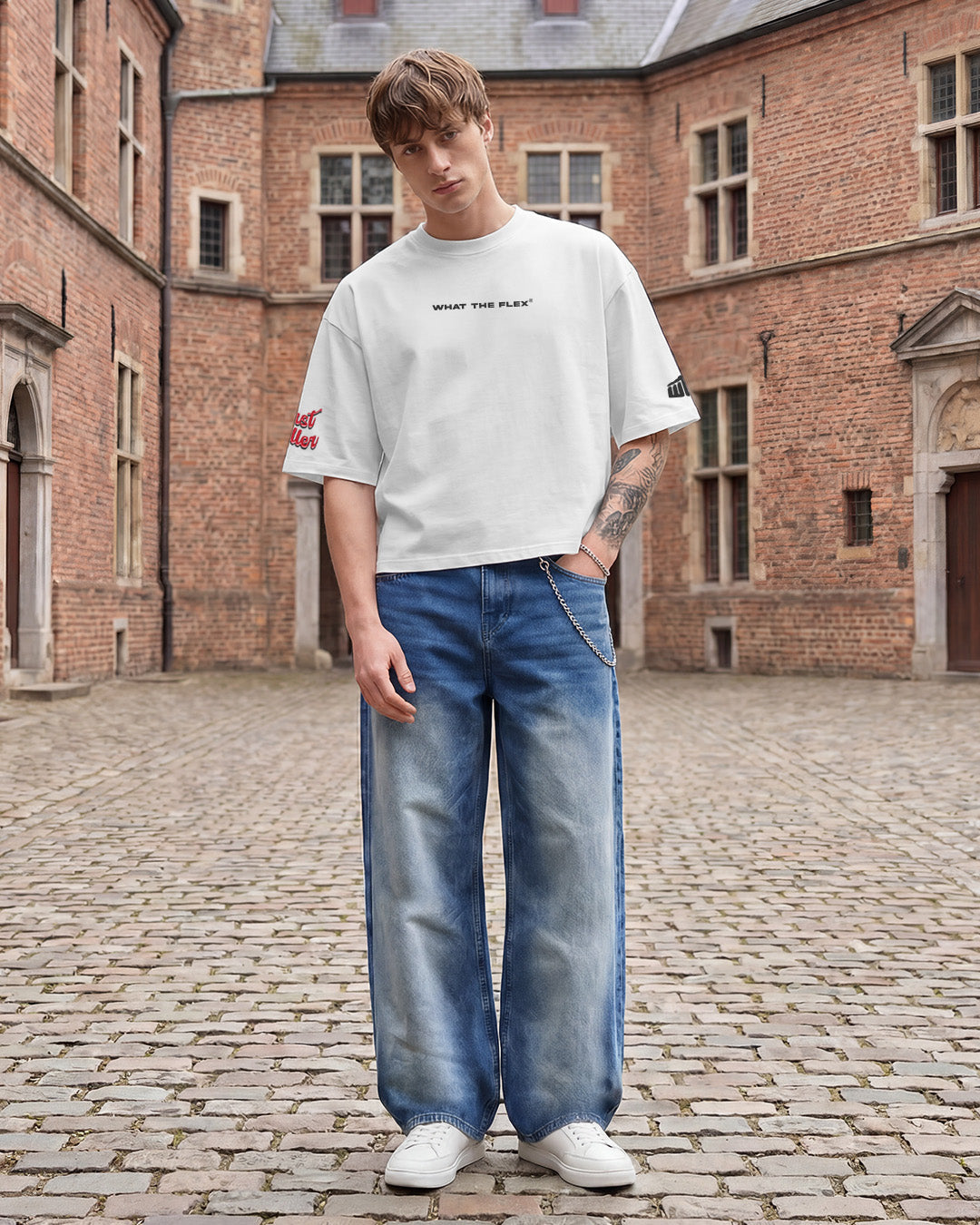 Cool Blue Baggy Jeans