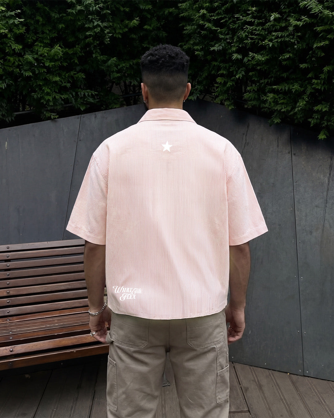 Greatest Pink Half Sleeve Striped Shirt