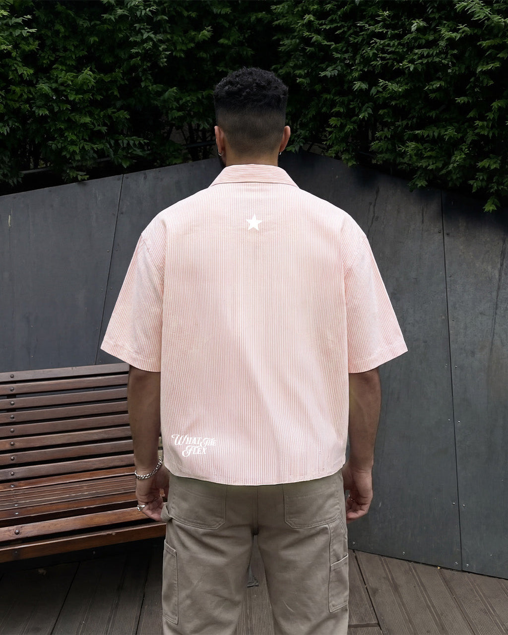 Greatest Pink Half Sleeve Striped Shirt