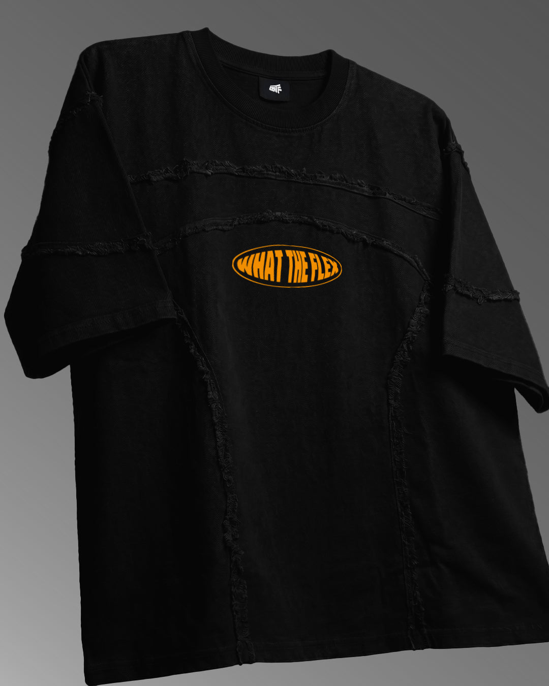 Offset Black Denim T-shirt