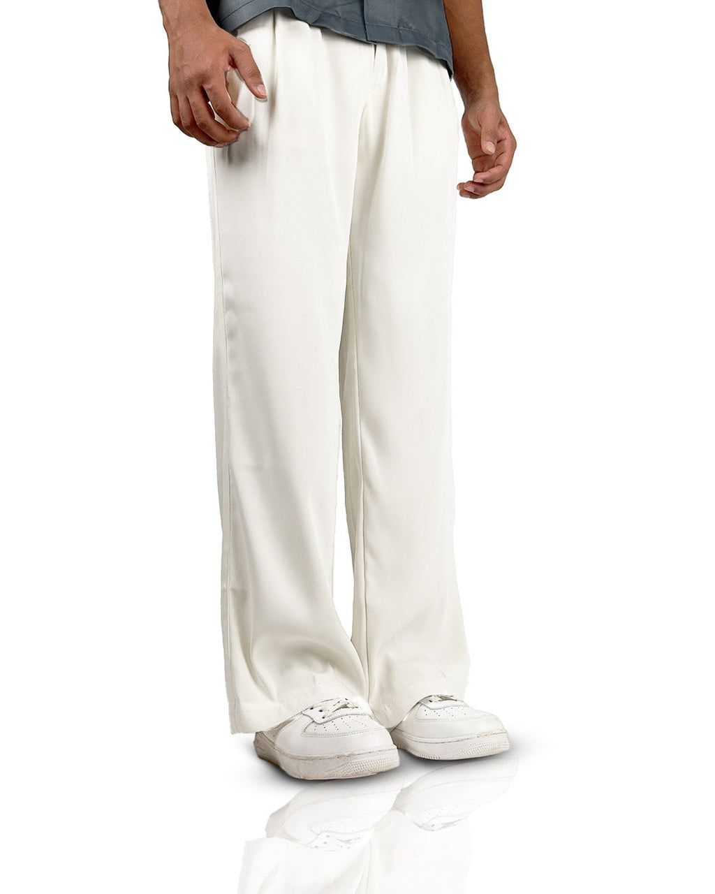 Cream Classic Korean Pants